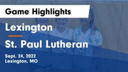 Lexington  vs St. Paul Lutheran  Game Highlights - Sept. 24, 2022