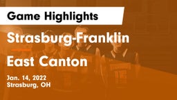 Strasburg-Franklin  vs East Canton  Game Highlights - Jan. 14, 2022