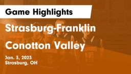 Strasburg-Franklin  vs Conotton Valley  Game Highlights - Jan. 3, 2023