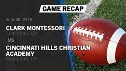 Recap: Clark Montessori  vs. Cincinnati Hills Christian Academy 2016
