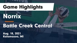 Norrix  vs Battle Creek Central  Game Highlights - Aug. 18, 2021