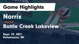 Norrix  vs Battle Creek Lakeview  Game Highlights - Sept. 29, 2021