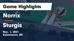Norrix  vs Sturgis  Game Highlights - Nov. 1, 2021