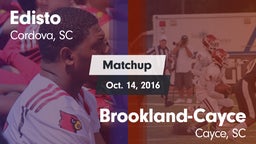 Matchup: Edisto vs. Brookland-Cayce  2016