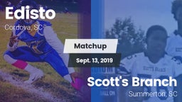Matchup: Edisto vs. Scott's Branch  2019