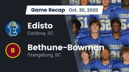 Recap: Edisto  vs. Bethune-Bowman  2020