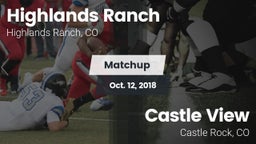 Matchup: Highlands Ranch vs. Castle View  2018