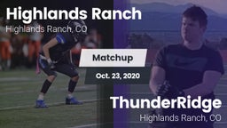 Matchup: Highlands Ranch vs. ThunderRidge  2020