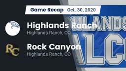 Recap: Highlands Ranch  vs. Rock Canyon  2020