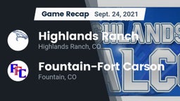 Recap: Highlands Ranch  vs. Fountain-Fort Carson  2021