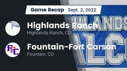 Recap: Highlands Ranch  vs. Fountain-Fort Carson  2022