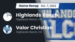 Recap: Highlands Ranch  vs. Valor Christian  2022