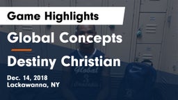 Global Concepts  vs Destiny Christian Game Highlights - Dec. 14, 2018