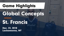 Global Concepts  vs St. Francis  Game Highlights - Dec. 22, 2018