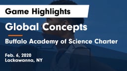Global Concepts  vs Buffalo Academy of Science Charter Game Highlights - Feb. 6, 2020