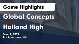 Global Concepts  vs Holland High Game Highlights - Jan. 4, 2024