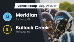 Recap: Meridian  vs. Bullock Creek  2019