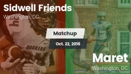 Matchup: Sidwell Friends vs. Maret  2016
