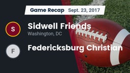 Recap: Sidwell Friends  vs. Federicksburg Christian 2017