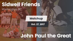 Matchup: Sidwell Friends vs. John Paul the Great 2017