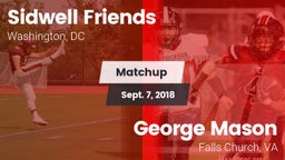 Matchup: Sidwell Friends vs. George Mason  2018