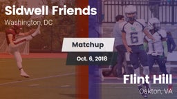 Matchup: Sidwell Friends vs. Flint Hill  2018