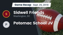 Recap: Sidwell Friends  vs. Potomac School JV 2018