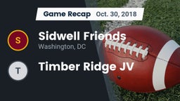 Recap: Sidwell Friends  vs. Timber Ridge JV 2018