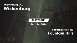 Matchup: Wickenburg vs. Fountain Hills  2016