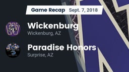 Recap: Wickenburg  vs. Paradise Honors  2018