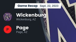 Recap: Wickenburg  vs. Page  2023