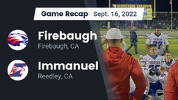 Recap: Firebaugh  vs. Immanuel  2022