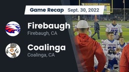 Recap: Firebaugh  vs. Coalinga  2022