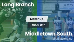 Matchup: Long Branch vs. Middletown South  2017