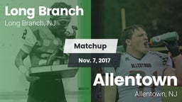 Matchup: Long Branch vs. Allentown  2017