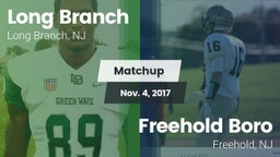 Matchup: Long Branch vs. Freehold Boro  2017