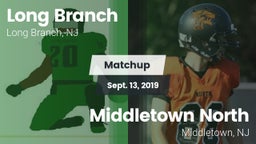 Matchup: Long Branch vs. Middletown North  2019