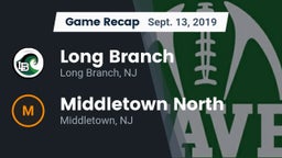 Recap: Long Branch  vs. Middletown North  2019