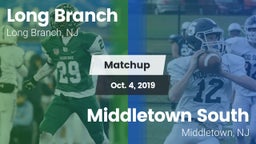 Matchup: Long Branch vs. Middletown South  2019