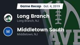 Recap: Long Branch  vs. Middletown South  2019