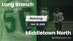 Matchup: Long Branch vs. Middletown North  2020