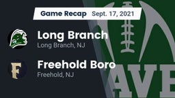 Recap: Long Branch  vs. Freehold Boro  2021