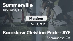 Matchup: Summerville vs. Bradshaw Christian Pride - SYF 2016