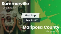 Matchup: Summerville vs. Mariposa County  2017