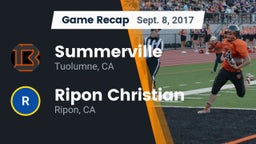 Recap: Summerville  vs. Ripon Christian  2017
