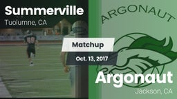 Matchup: Summerville vs. Argonaut  2017