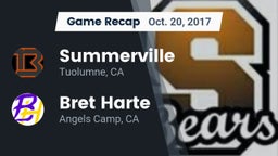 Recap: Summerville  vs. Bret Harte  2017