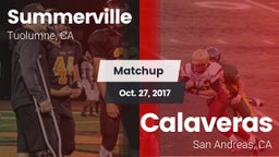 Matchup: Summerville vs. Calaveras  2017