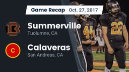 Recap: Summerville  vs. Calaveras  2017