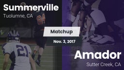 Matchup: Summerville vs. Amador  2017
